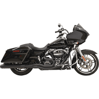 BASSANI XHAUST B4 2:1 Exhaust Black Straight Can 1F58RB