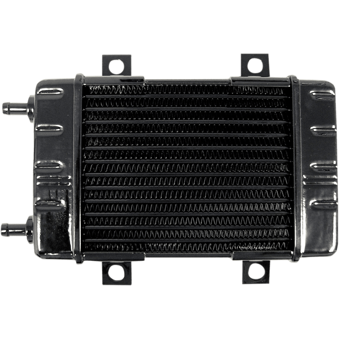 JAGG OIL COOLERS Universal Oil Cooler 14-Row Gloss Black 3080