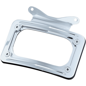 KURYAKYN Curved License Plate Mount Chrome KUR3157