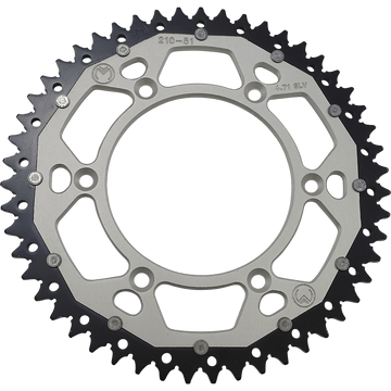 MOOSE RACING Dual Sprocket Silver 51 Tooth