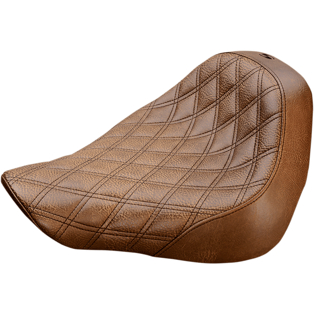 SADDLEMEN Renegade Solo Seat Lattice Stitched Brown FL/FX '18-'23 81827002BLS