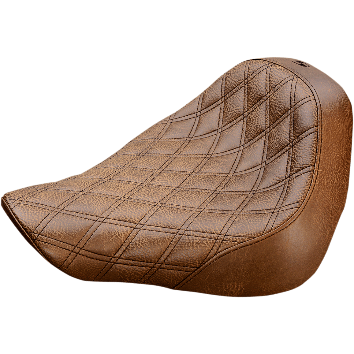 SADDLEMEN Renegade Solo Seat Lattice Stitched Brown FL/FX '18-'23 81827002BLS