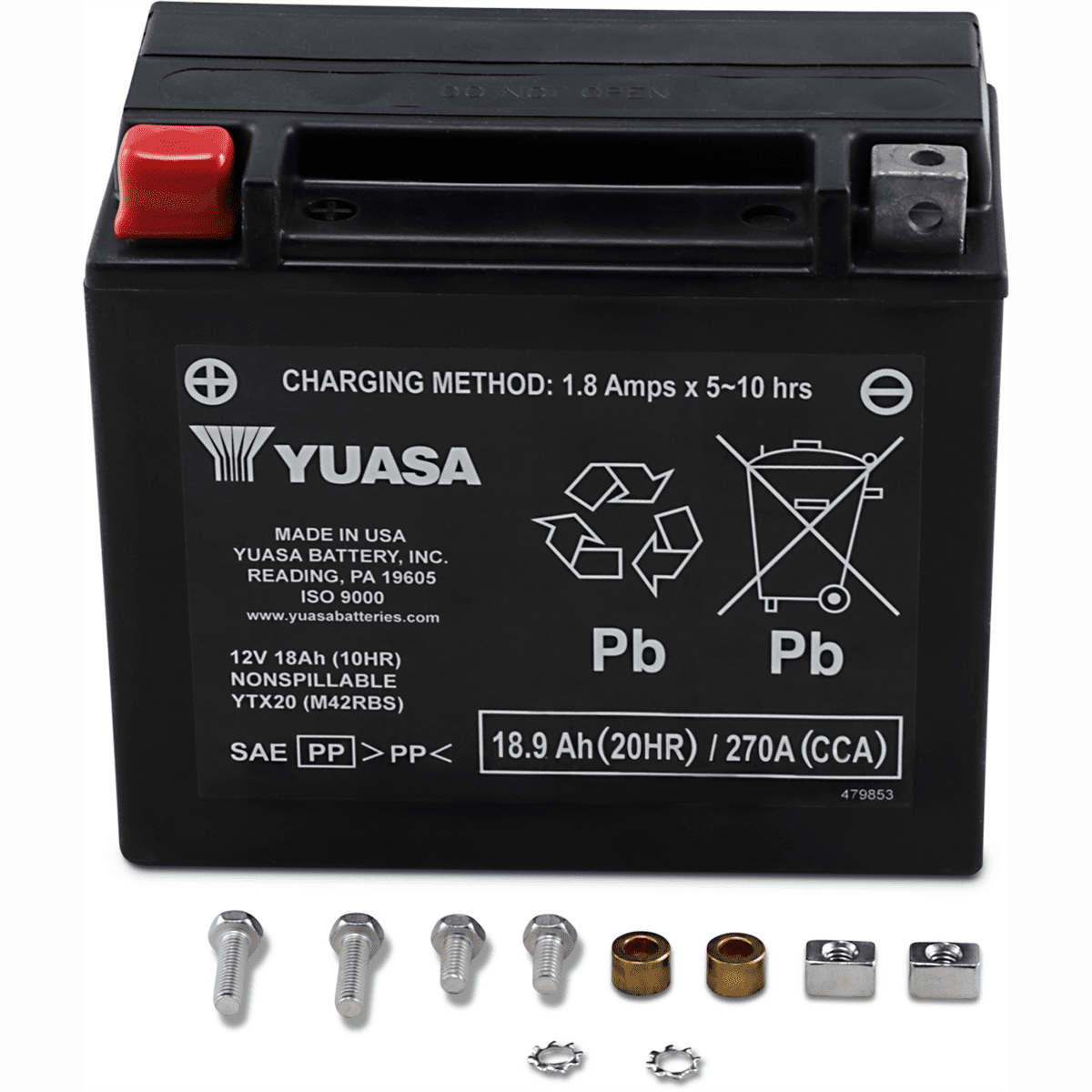 YUASA AGM Battery YTX20 YUAM42RBS