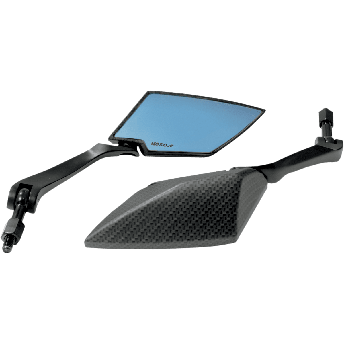 KOSO NORTH AMERICA Blue Lens Mirror Carbon Fiber/Black OA016CK6