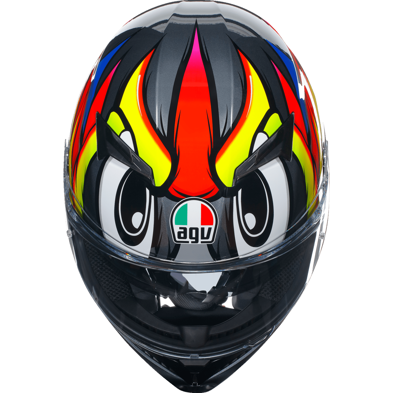 AGV K3 Helmet Birdy 2.0 Gray/Yellow/Red Large 2118381004012L