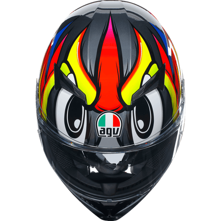 AGV K3 Helmet Birdy 2.0 Gray/Yellow/Red Small 2118381004012S