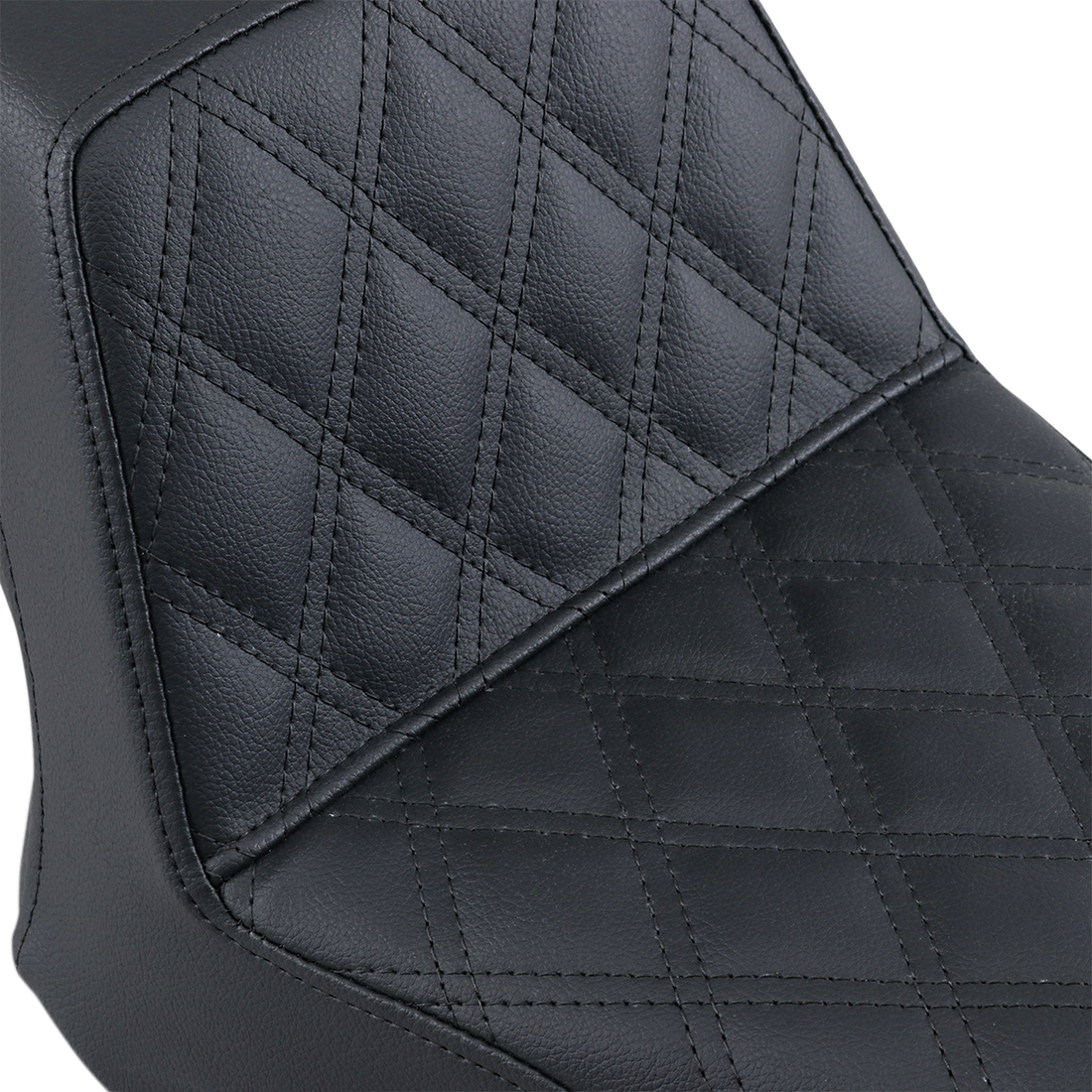 SADDLEMEN Step-Up Seat Front Lattice Stitch Black Bolt '13-'20 Y1316172