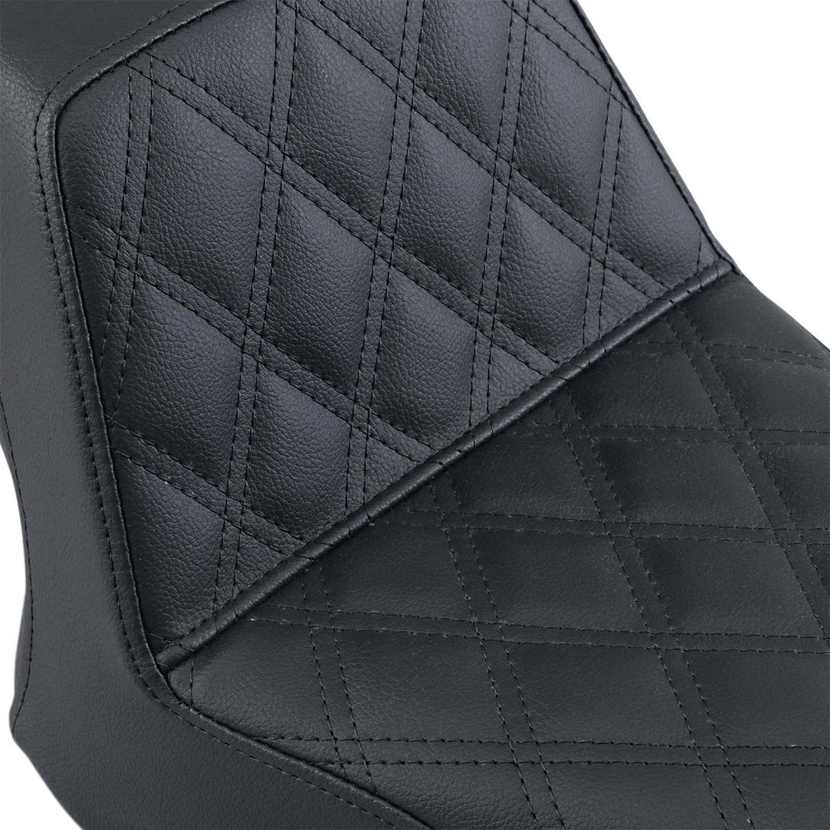 SADDLEMEN Step-Up Seat Front Lattice Stitch Black Bolt '13-'20 Y1316172