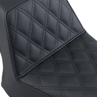 SADDLEMEN Step-Up Seat Front Lattice Stitch Black Bolt '13-'20 Y1316172