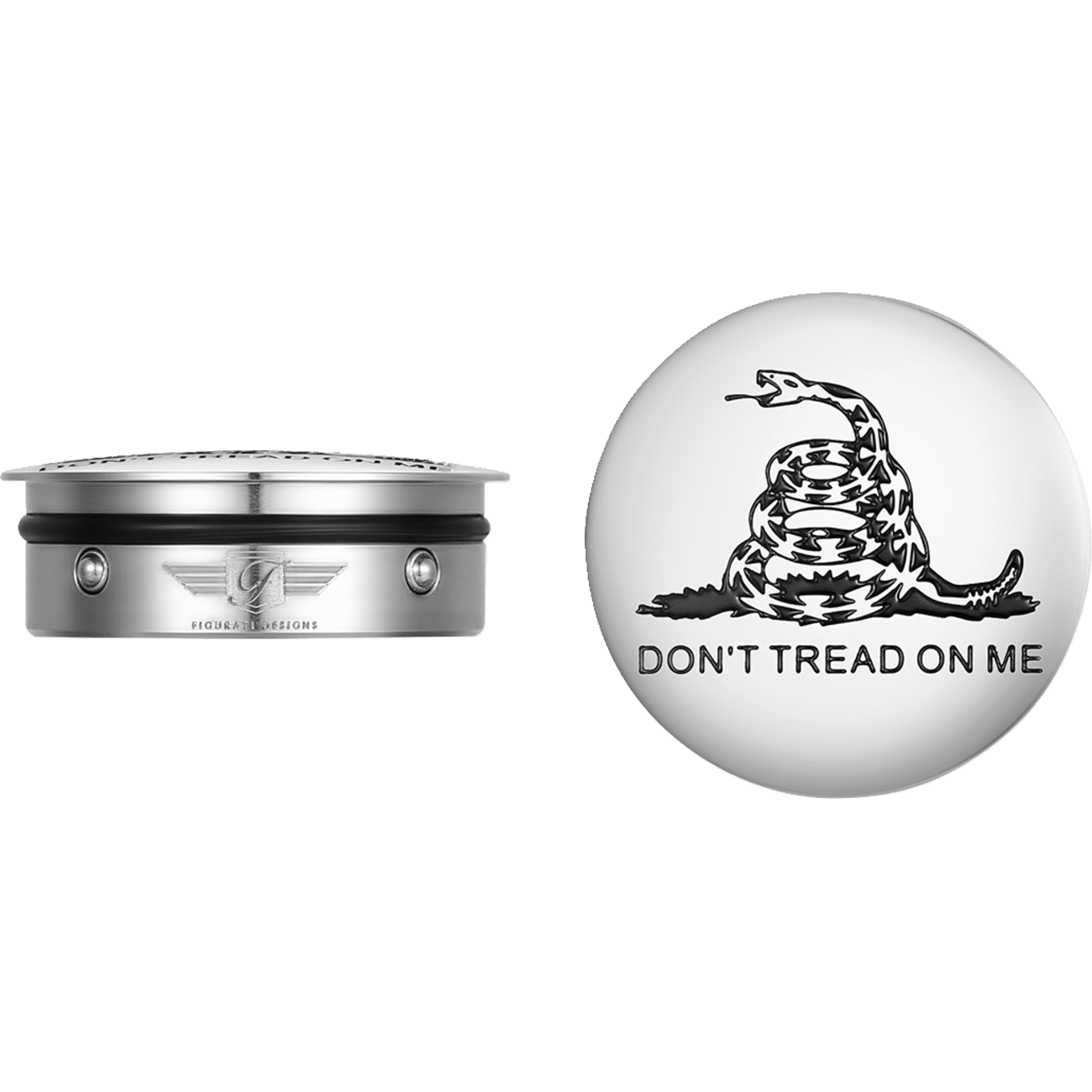 FIGURATI DESIGNS Swing Arm Covers Don't Tread On Me Custom FD40DTOMSS