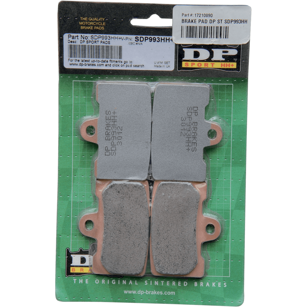 DP BRAKES Sintered Metal Brake Pads Buell SDP993HH