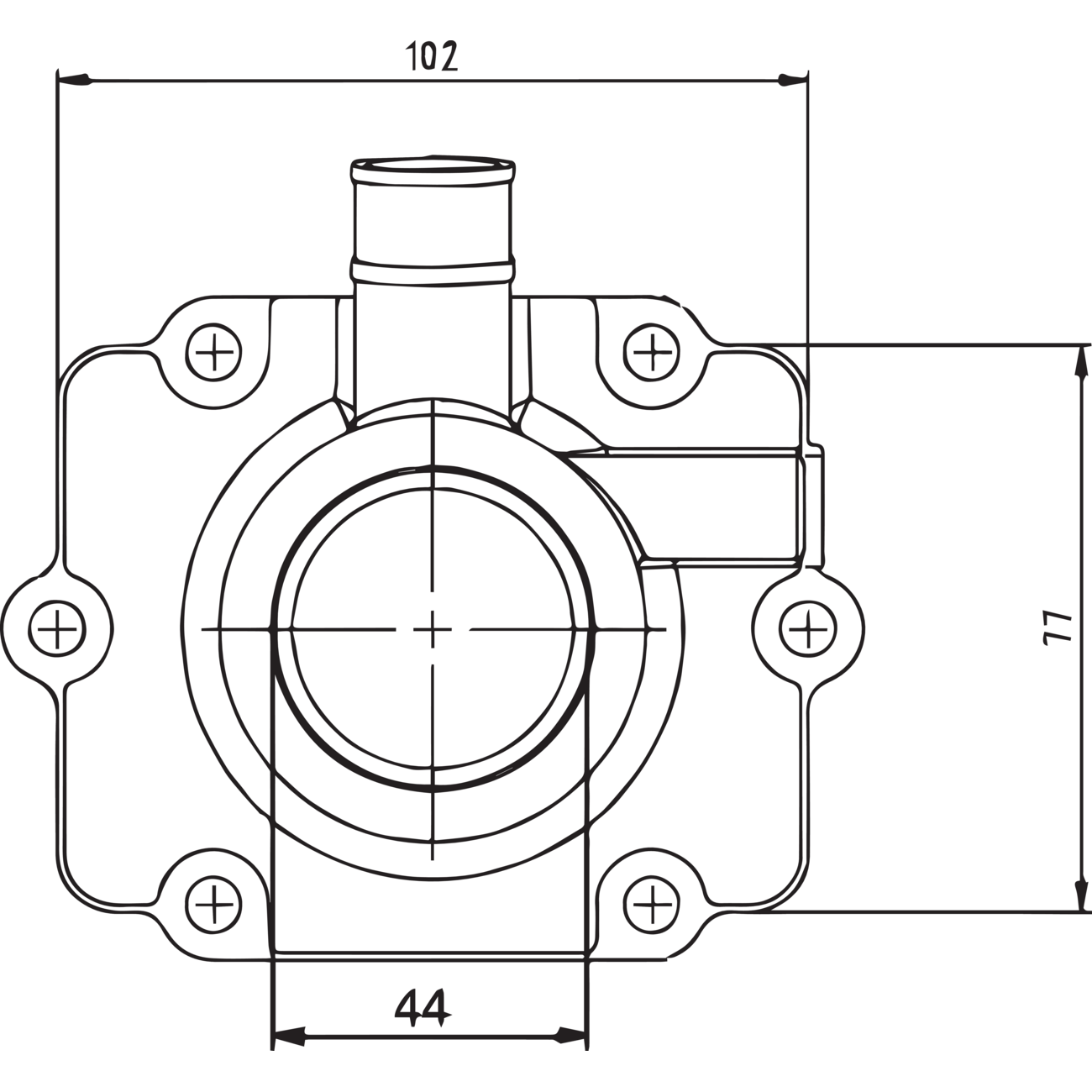 KIMPEX Carburetor Mounting Flange Polaris