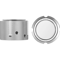 FIGURATI DESIGNS Axle Nut Cover Front Stainless Steel Smooth Silver FD60FACSS