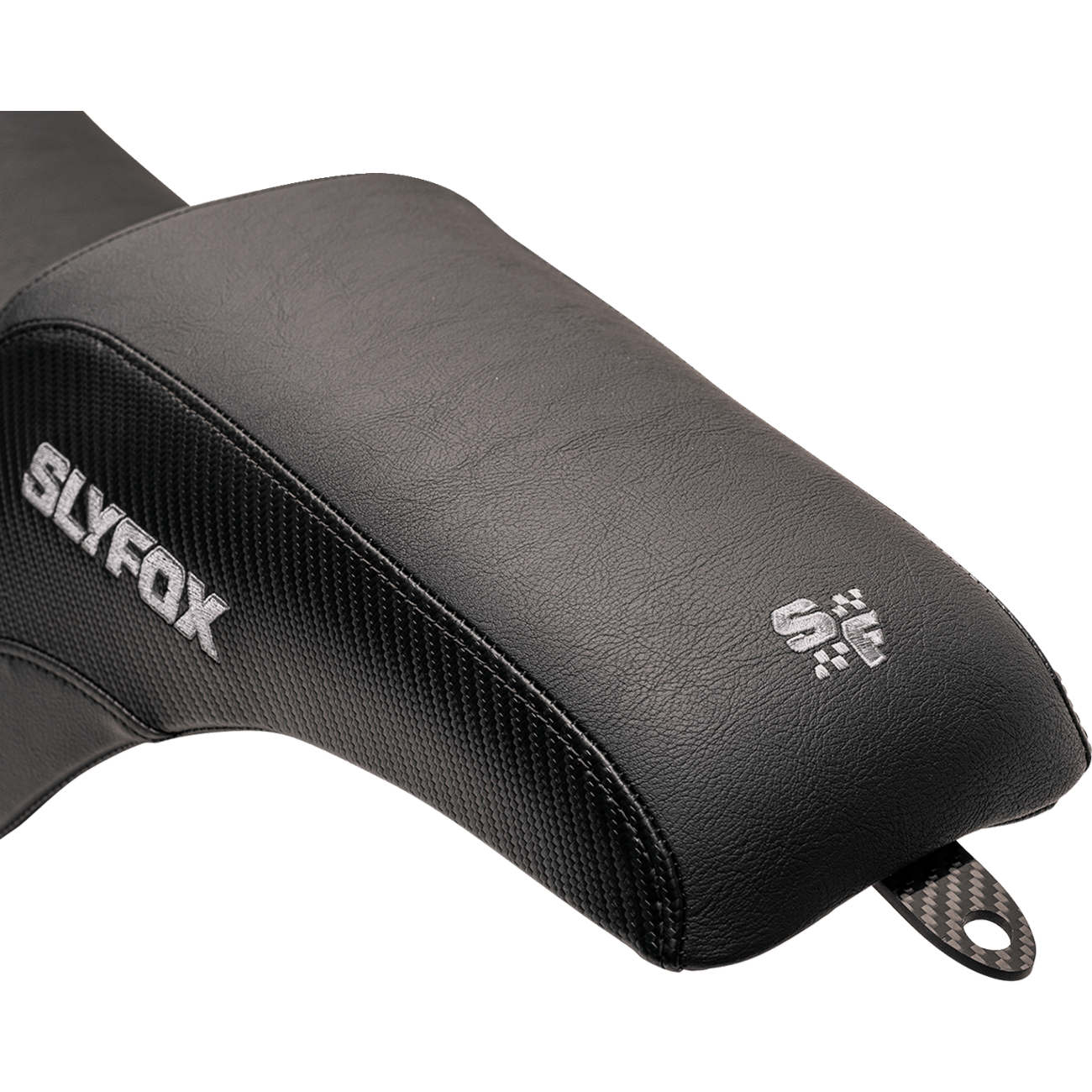 SLYFOX Slyfox Seat Gray Logo Smooth Vinyl Carbon Fiber FL '18-'24 08021590