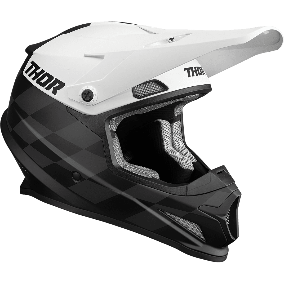 THOR Sector Helmet Birdrock Black/White XS