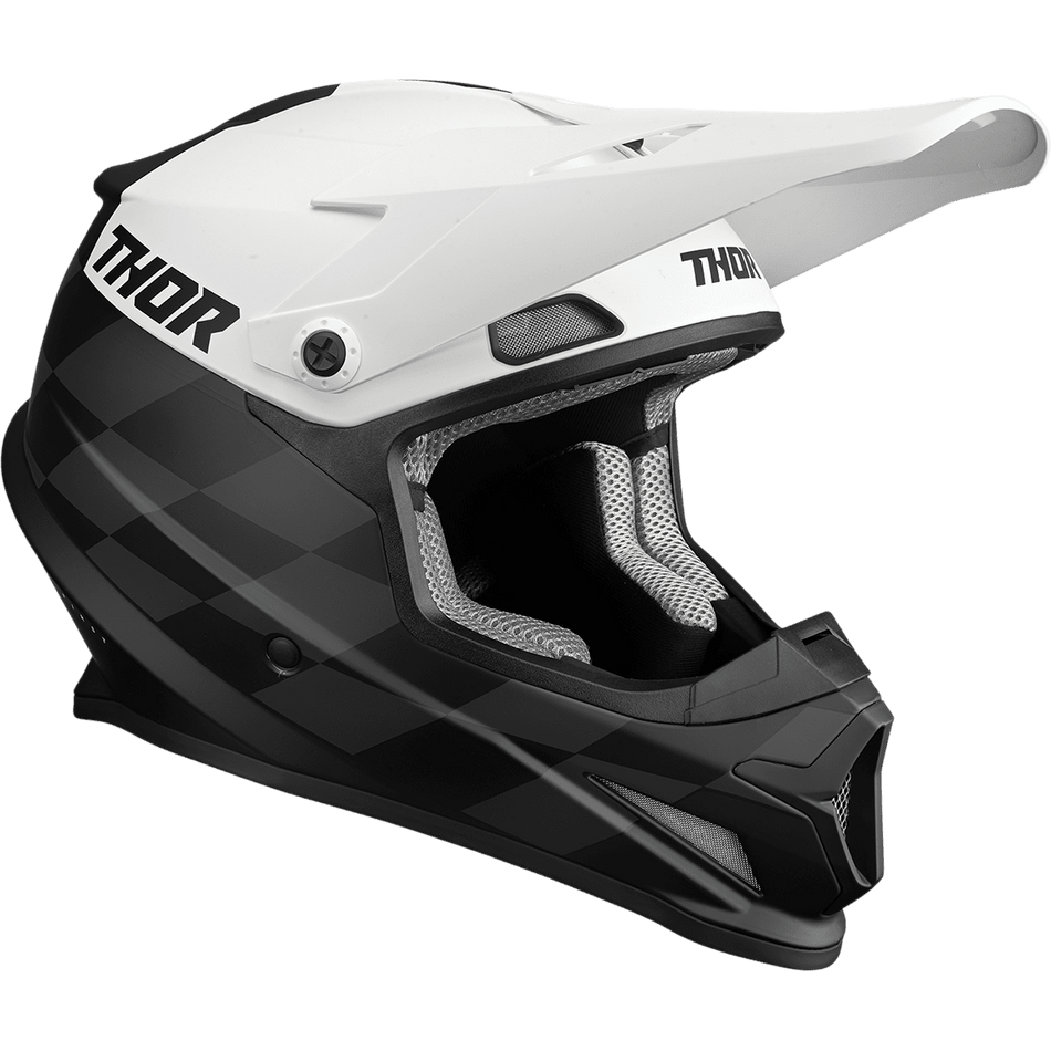 THOR Sector Helmet Birdrock Black/White Medium