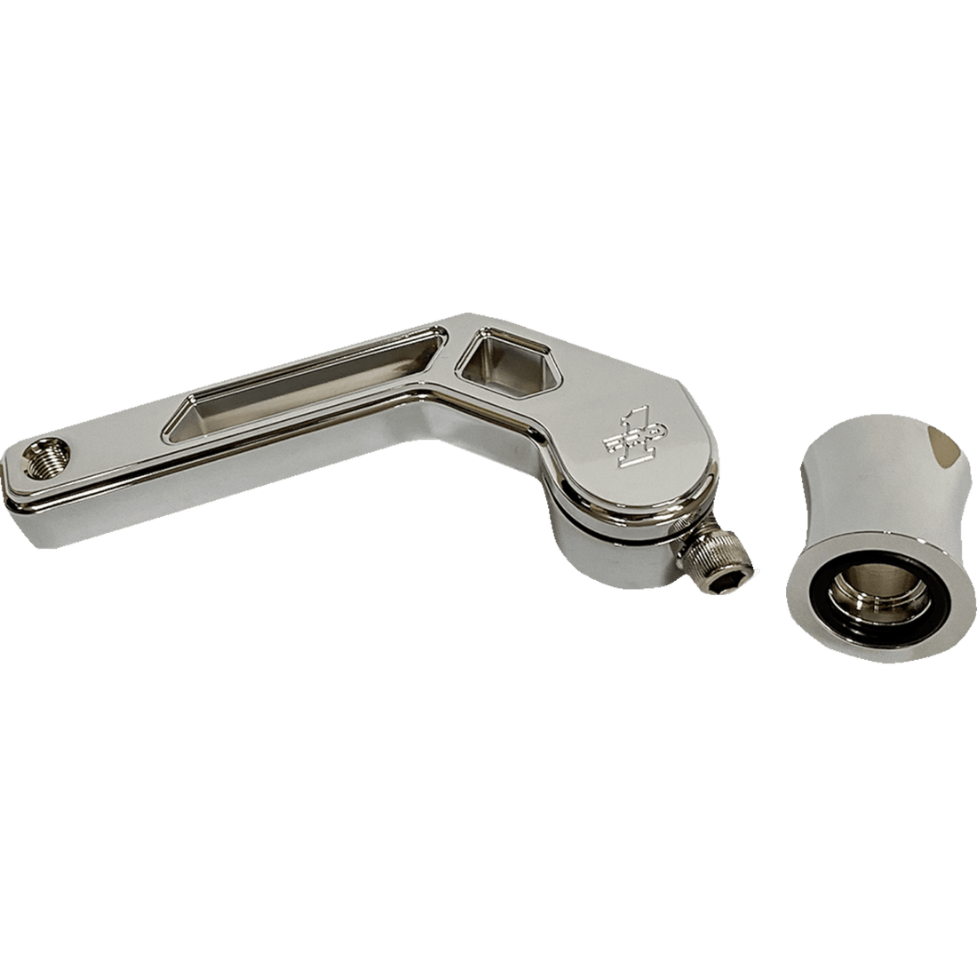 PRO-ONE PERF.MFG. T-Rex Shorty Shfiter Arm Chrome '88-'22 FL 500775