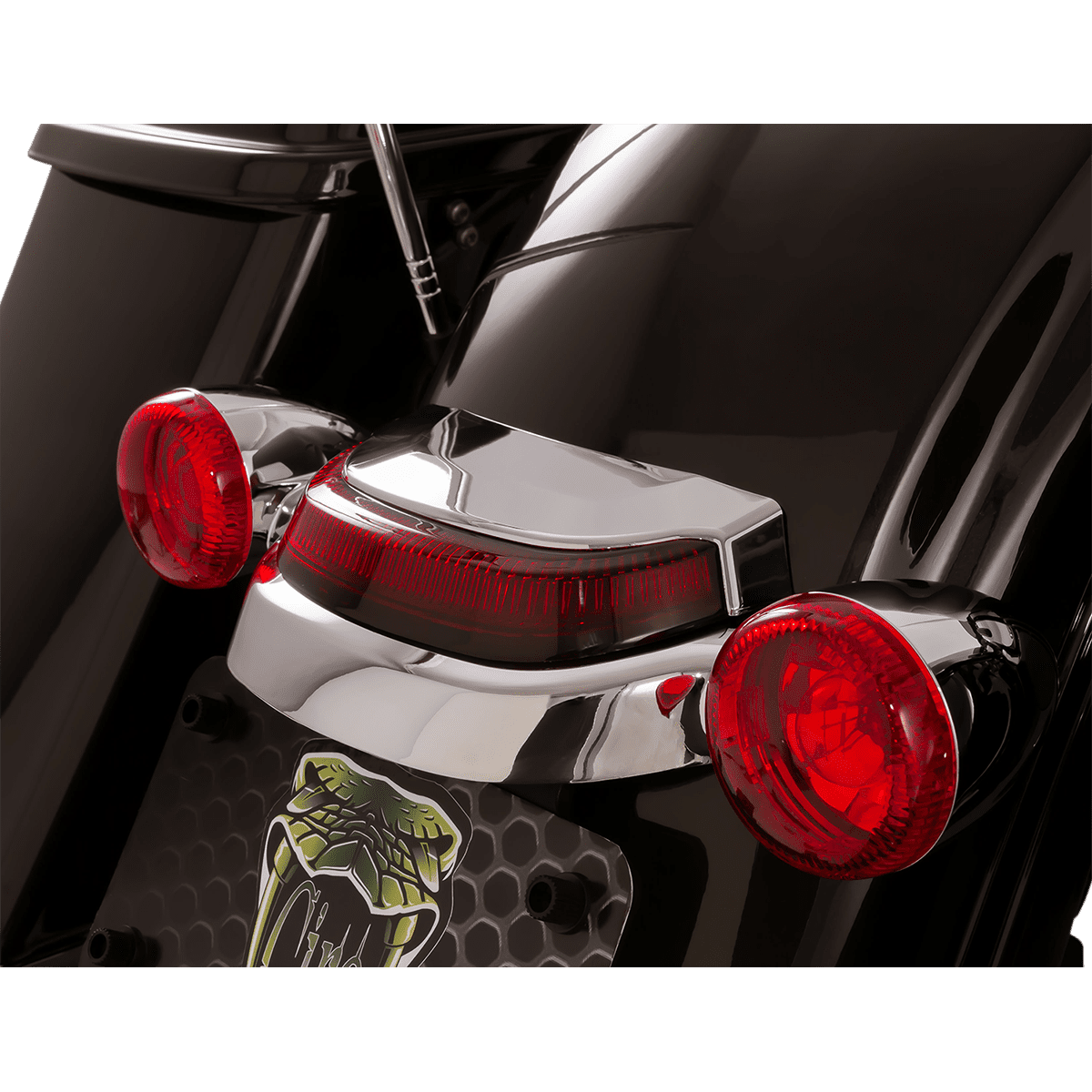 CIRO Taillight Red Chrome 40173