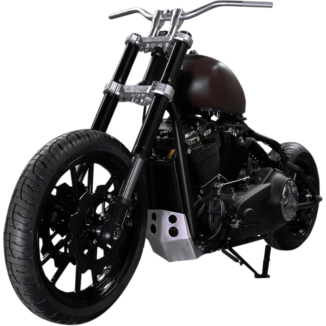 SPEED MERCHANT Skid Plate Aluminum Softail SMSTSPBR