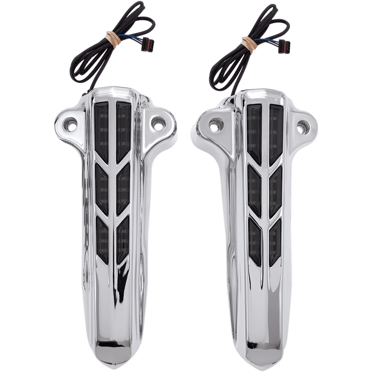 CIRO Forkini Lower Leg Covers Chrome With LEDs 43001