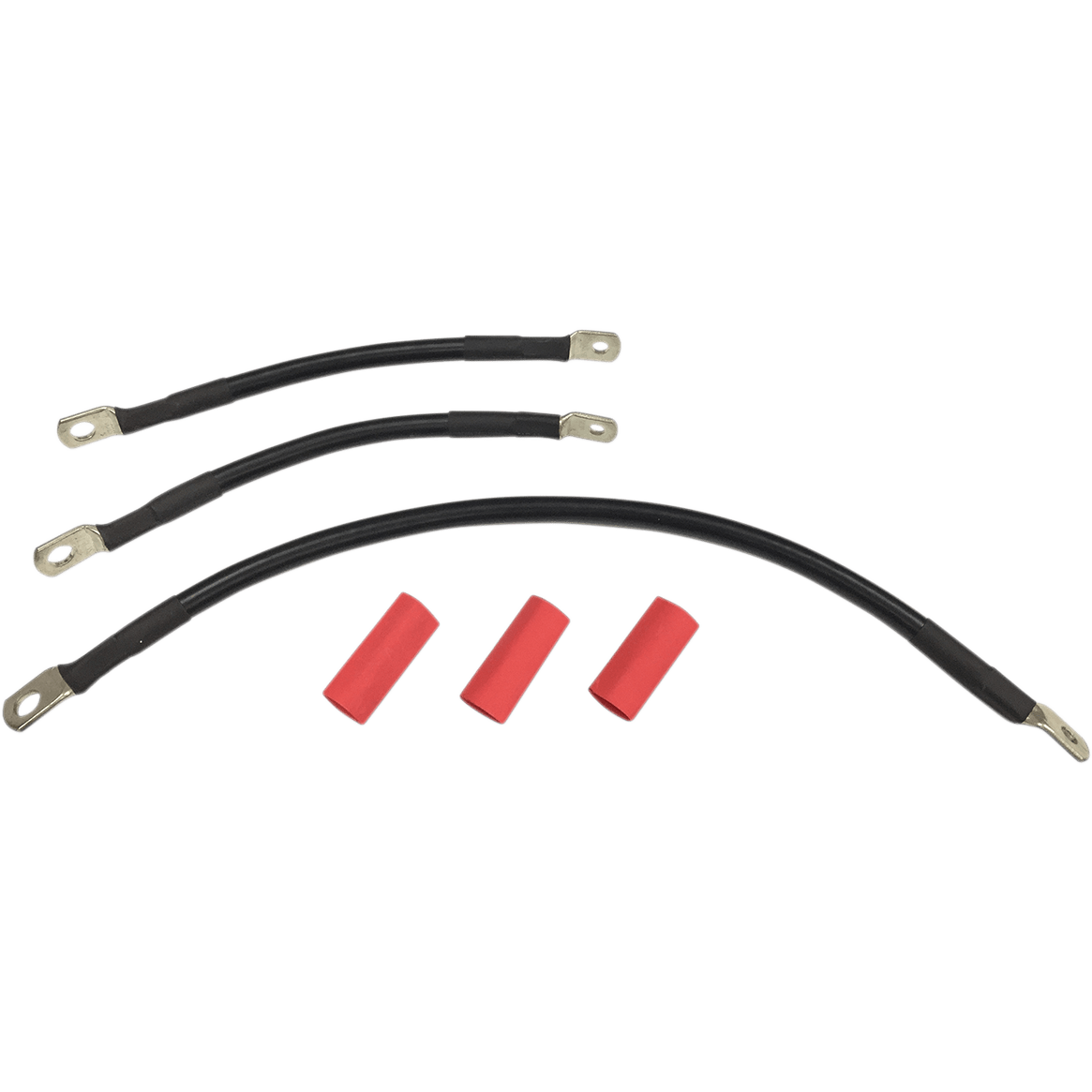 DRAG SPECIALTIES Black Battery Cable Set '91-'93 Dyna