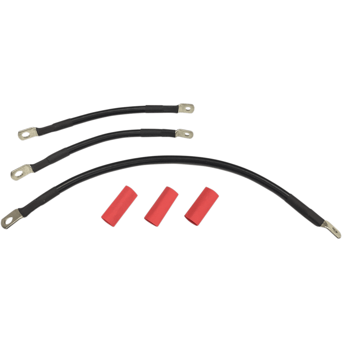 DRAG SPECIALTIES Black Battery Cable Set '91-'93 Dyna