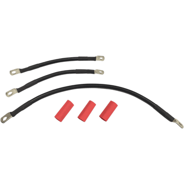 DRAG SPECIALTIES Black Battery Cable Set '91-'93 Dyna