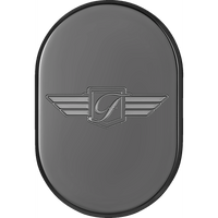 FIGURATI DESIGNS Antenna Cover Right Rear Fender FD Logo Black