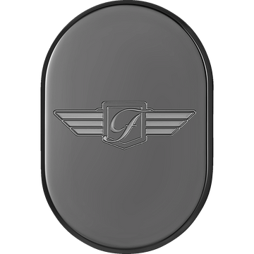 FIGURATI DESIGNS Antenna Cover Right Rear Fender FD Logo Black