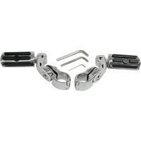 RIVCO PRODUCTS Highway Pegs With Mount Chrome MV115