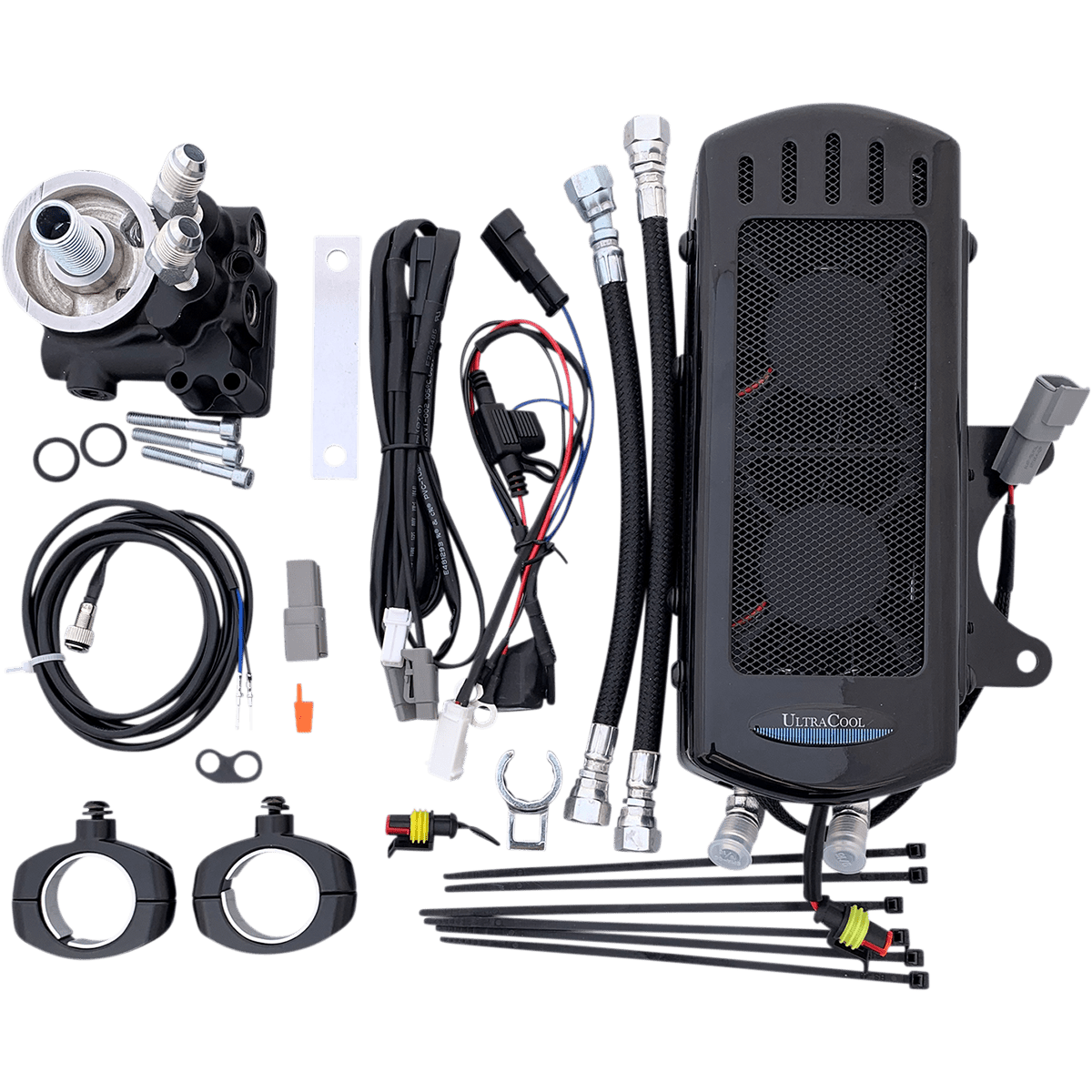 ULTRACOOL Oil Cooler Kit Gloss Black Indian IN1G