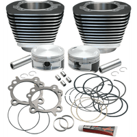 S&S CYCLE Cylinder & Piston Replacement for S&S 106" Stroker Kit Black