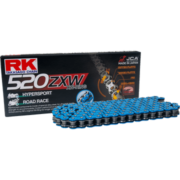 RK 520 ZXW Drive Chain 170 Links Blue BB520ZXW170