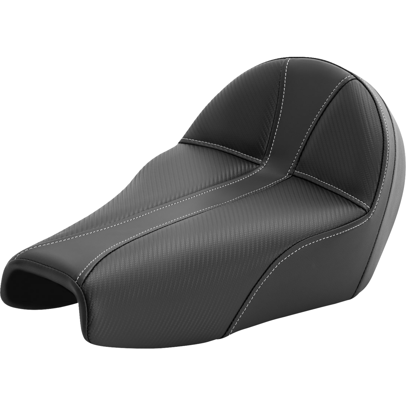 SADDLEMEN Dominator Seat Black w/ Silver Stitching XL '04-'22 80711B0042