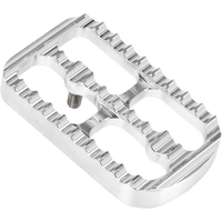 JOKER MACHINE Brake Pedal Cover Silver Serrated 08641