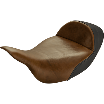 SADDLEMEN Lariat Solo Seat Extended Reach Distressed Brown FL '08-'23 80807B0041EXT