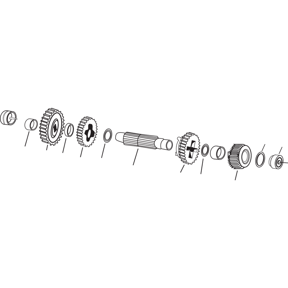 ANDREWS Countershaft 1st Gear 251060