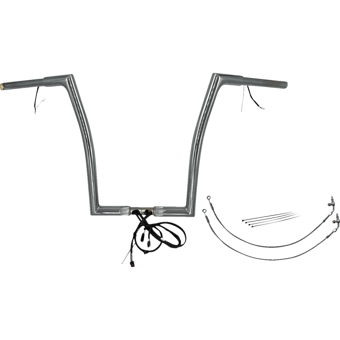 FAT BAGGERS INC. Handlebar Kit Flat Top 16" Chrome 701916