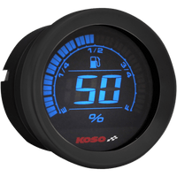 KOSO NORTH AMERICA 2" Fuel Level Gauge Black BA050210