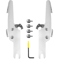 MEMPHIS SHADES Batwing Fats/Slim Mounting Kit Polished FLHRS/XS MEK2041