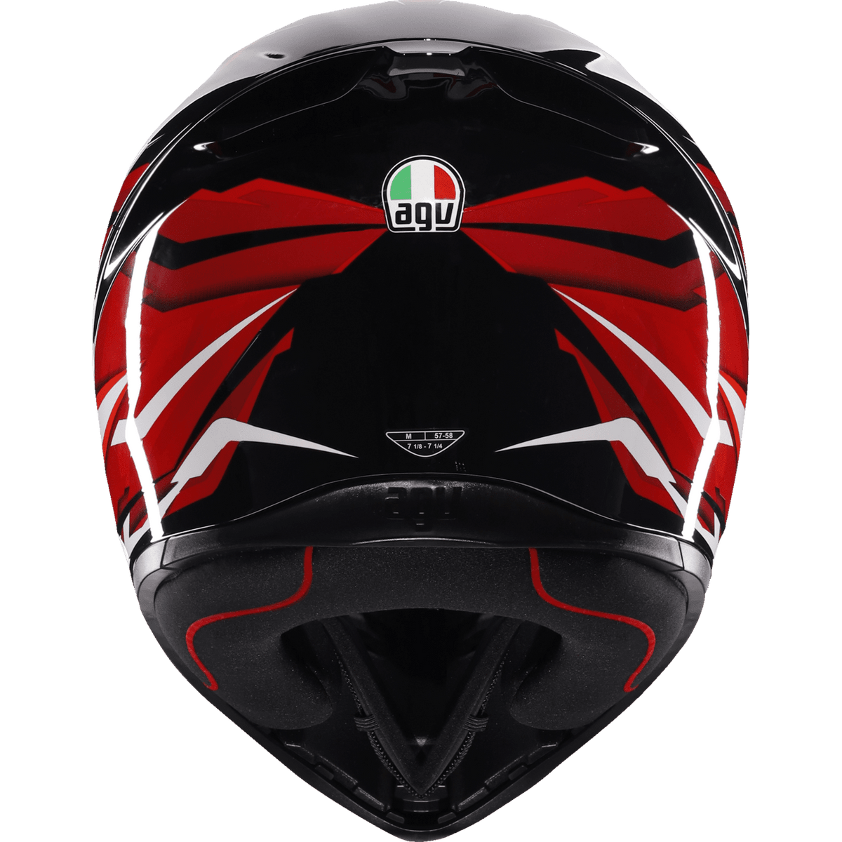 AGV K1 S Helmet Lion Black/Red/White Small 2118394003035S