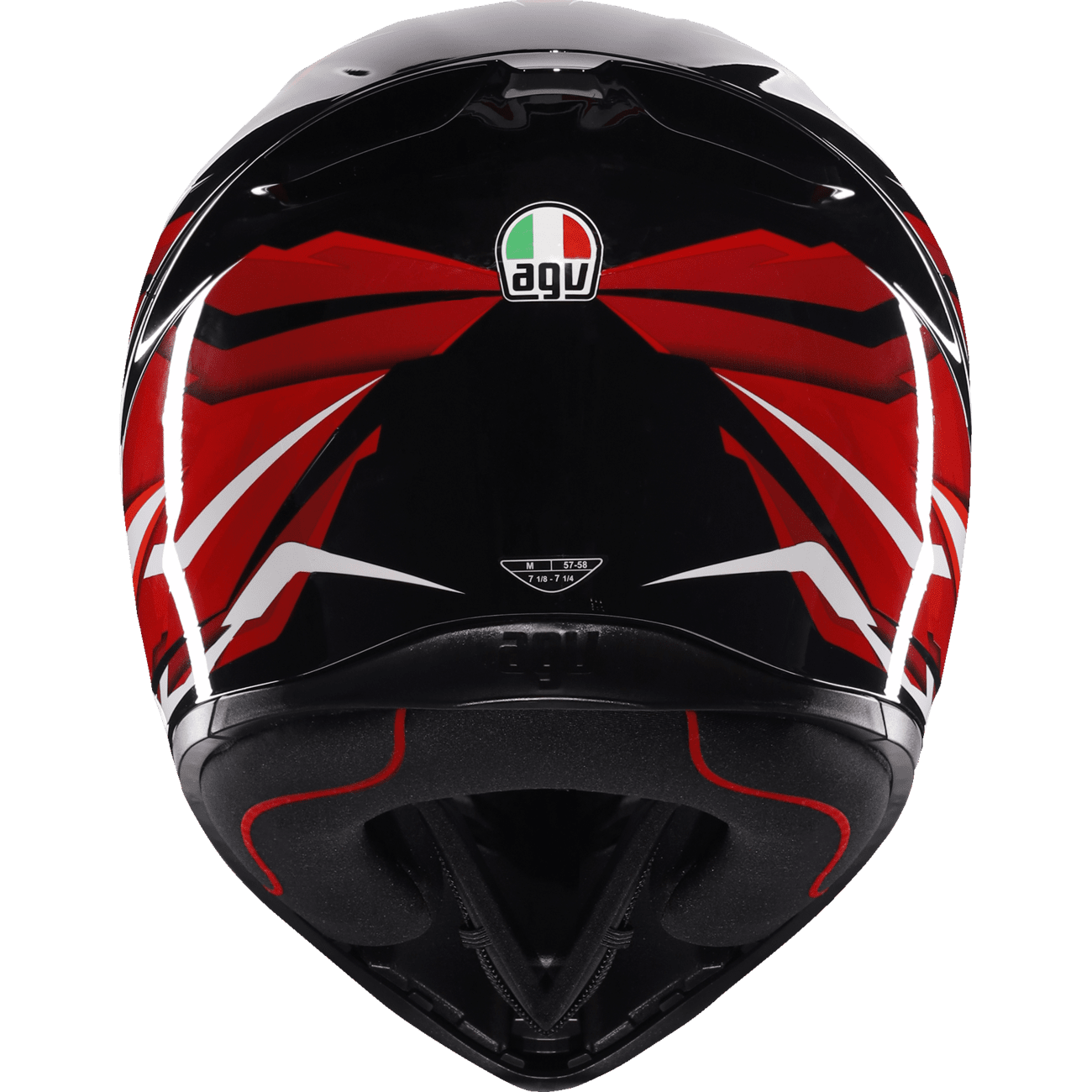 AGV K1 S Helmet Lion Black/Red/White Large 2118394003035L