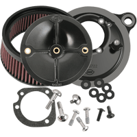 S&S CYCLE Super Stock™ Stealth Air Cleaner Kit Black 1700060