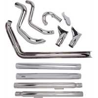 COBRA True Dual Exhaust Fishtail '12-'17 Softail 6989