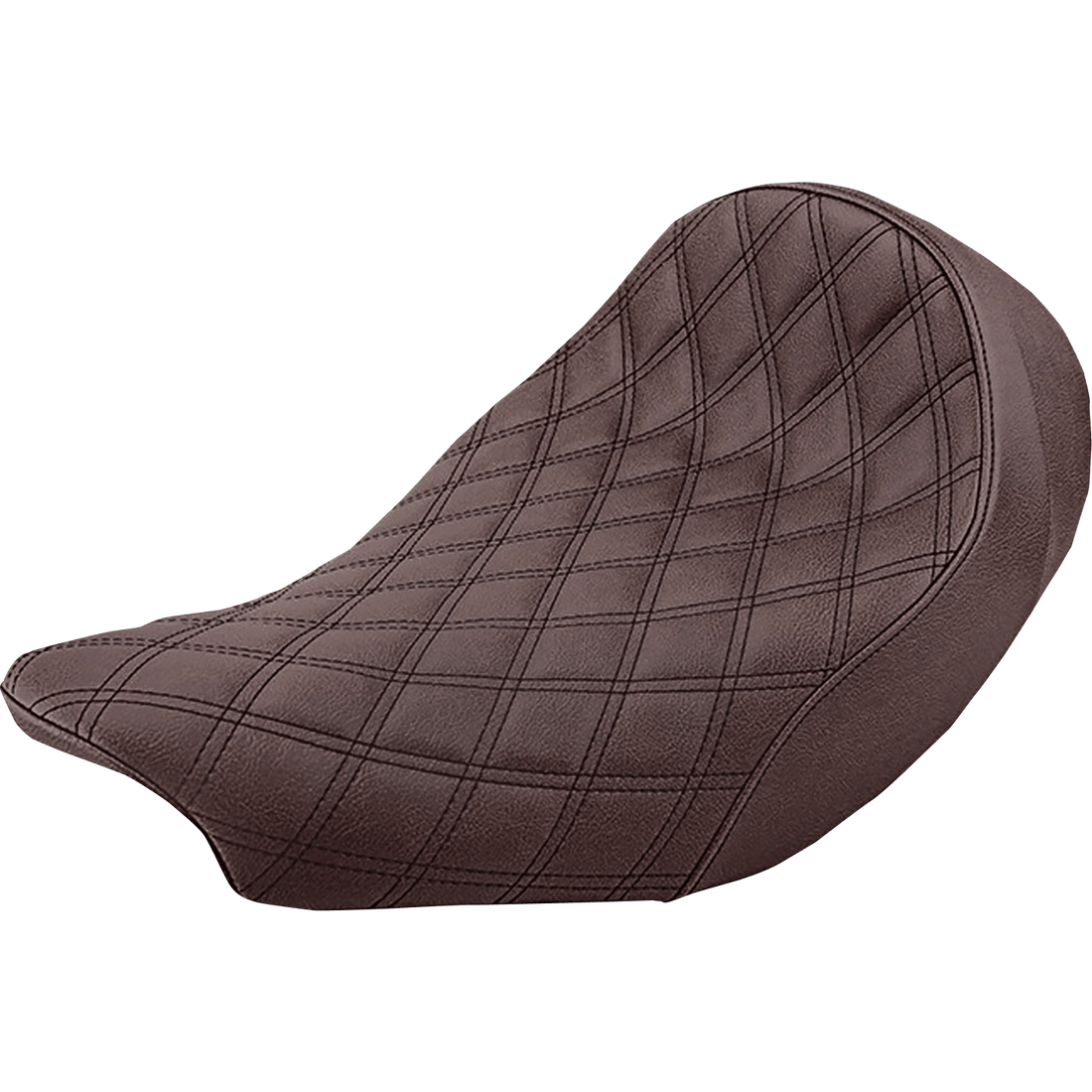 SADDLEMEN Renegade Solo Seat Lattice Stitched Brown Indian '14-'19 I1407002BLS