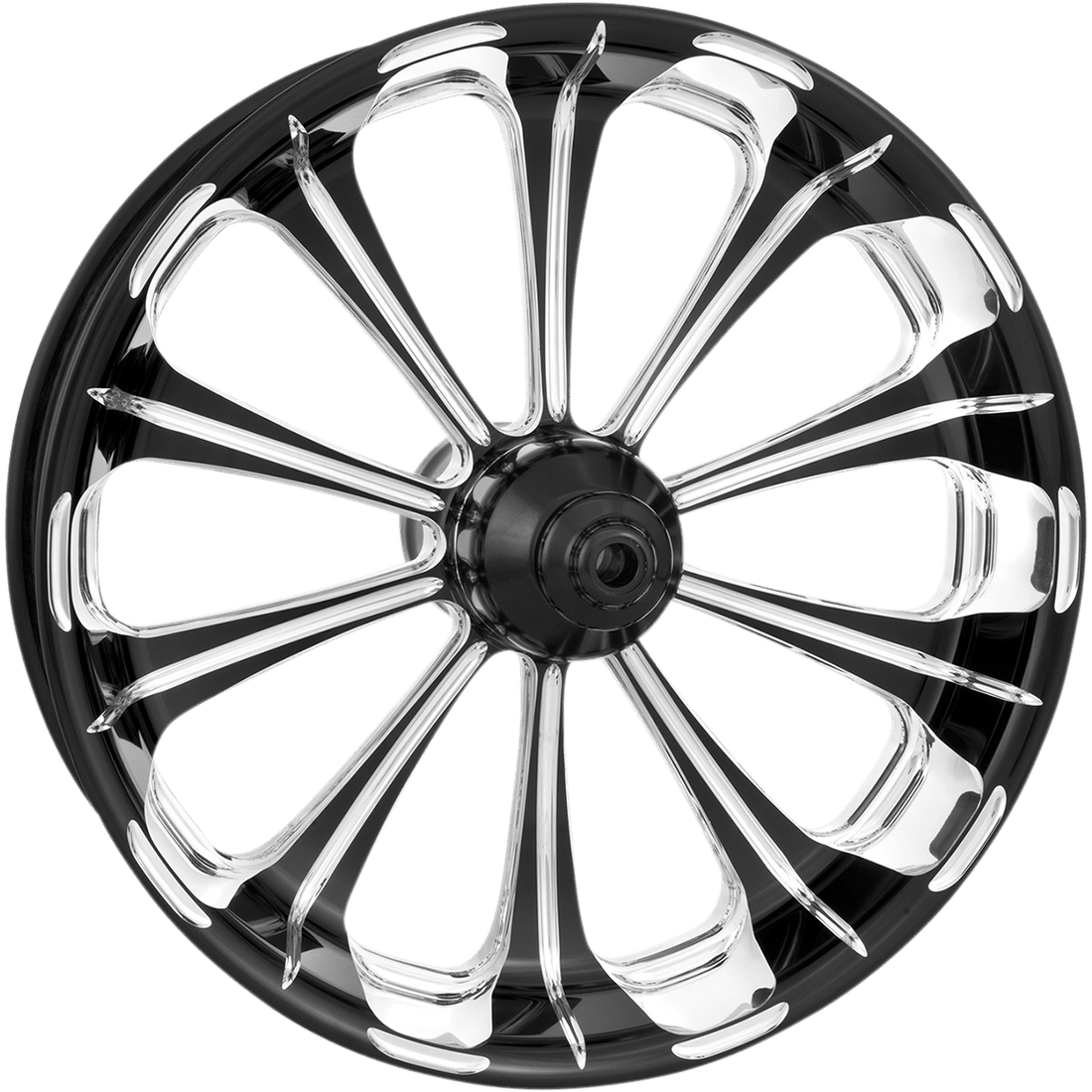 PERFORMANCE MACHINE PM Wheel Revolution Front Dual Disc/without ABS Platinum Cut™ 21x3.5 '14+ FL 12027106RELJBMP