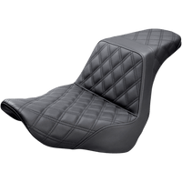 SADDLEMEN Step-Up Seat Full Lattice Stitch Black 81829175