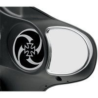 DRAG SPECIALTIES Mirror Side View without Blind Spot Half-Moon Chrome