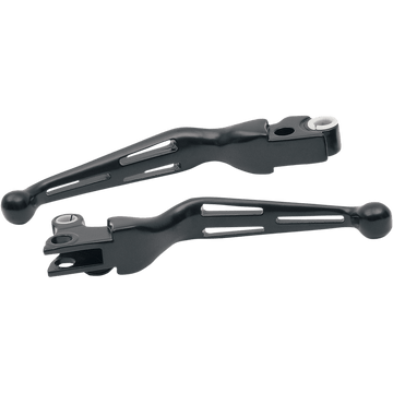 DRAG SPECIALTIES Levers Slotted Black