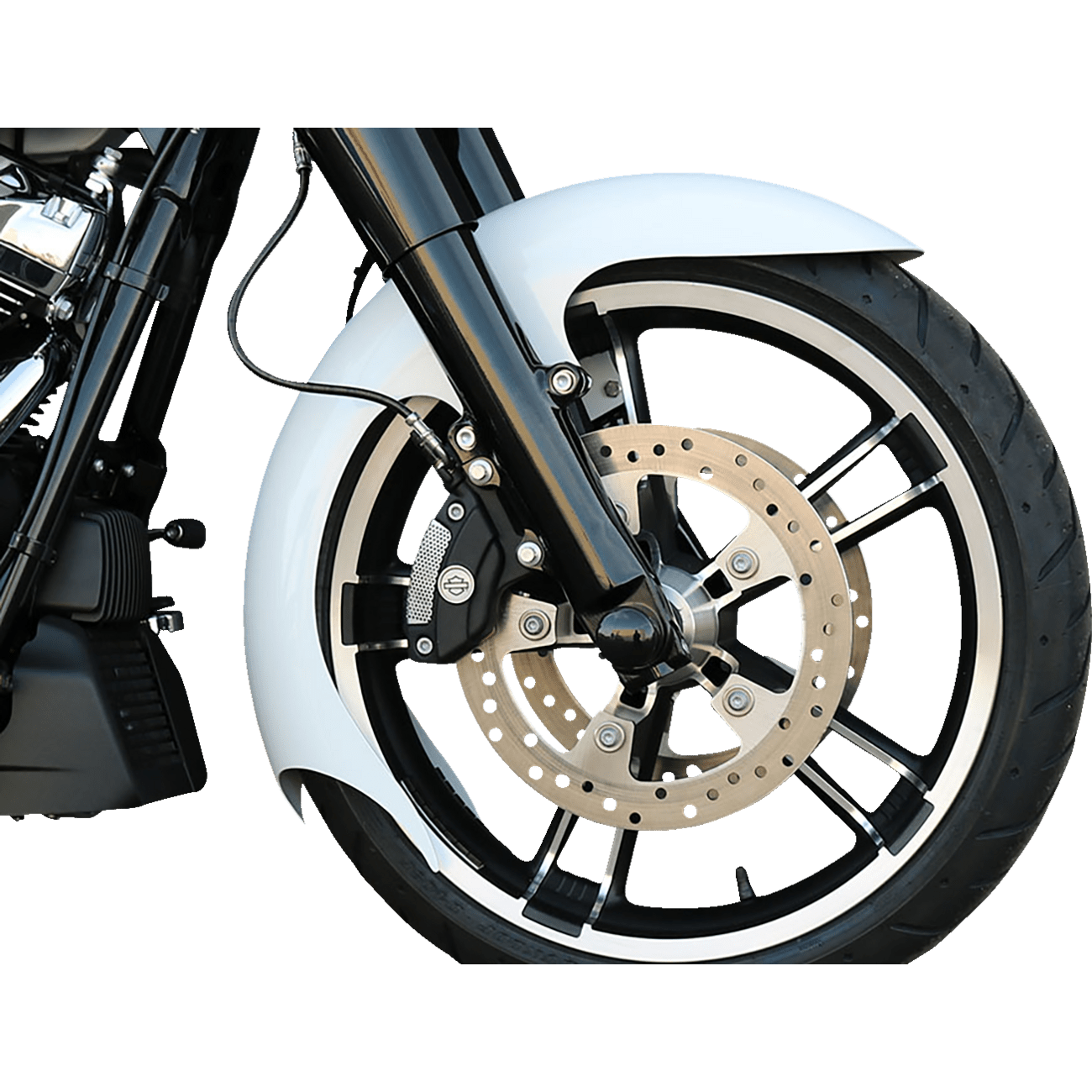 PAUL YAFFE BAGGER NATION Talon Front Fender OEM 16"-19" Wheel With Satin Adapters Touring Models TALONOEMS